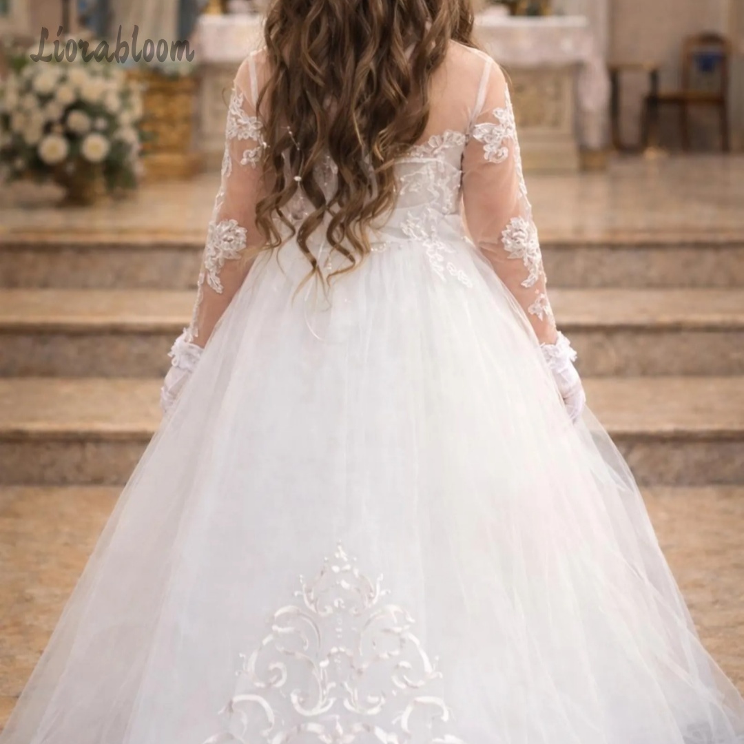 Girls' Lace Wedding Dress Cust - огляд і ціна Formal Skirt