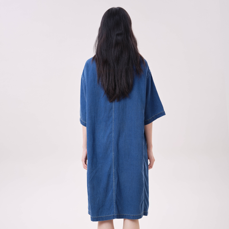 MOVEUP Lyocell Denim Dress Pol - огляд і ціна Midi Dress