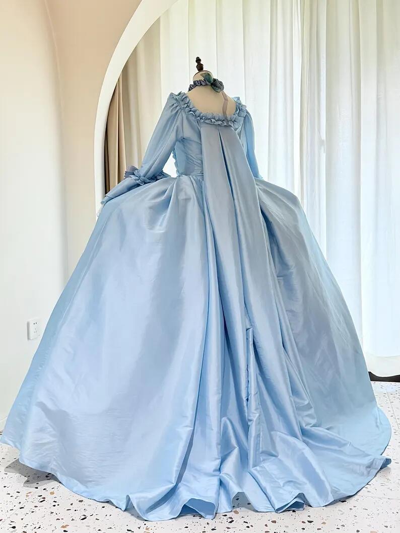 18th Century Rococo Blue Robe  - огляд і ціна Evening Gown