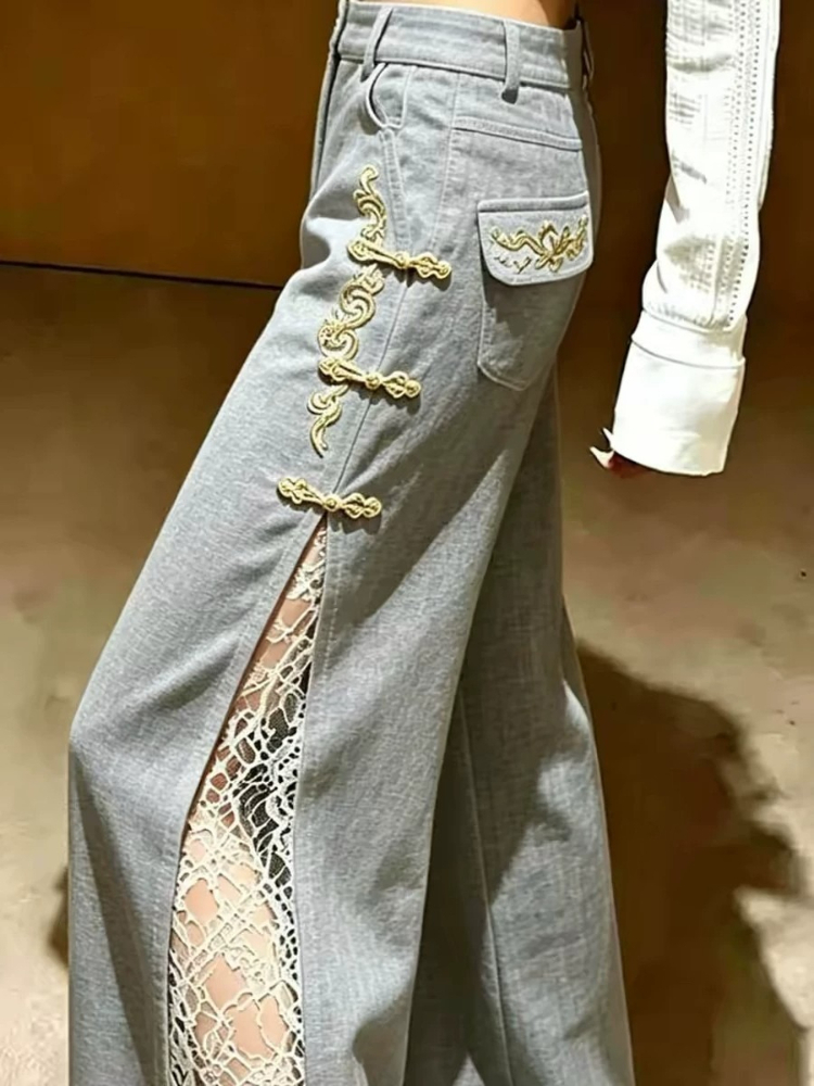 Tailored Trousers Gray Elegant - огляд і ціна Tailored Trouser Wide