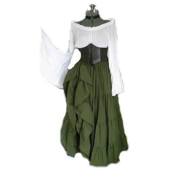 High Waist Long Sleeve Dress C - огляд і ціна Midi Dress