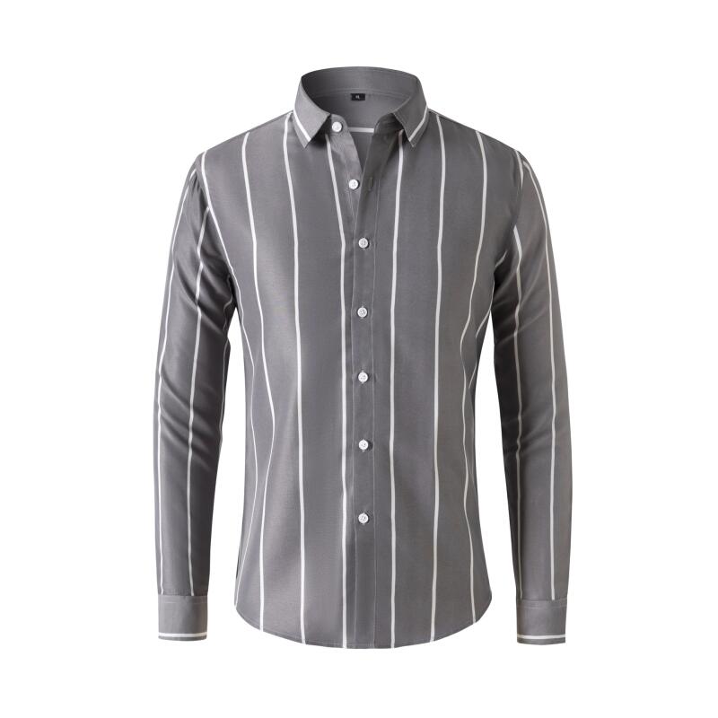 Men's Striped Dress Shirt Long - огляд і ціна Formal Dress