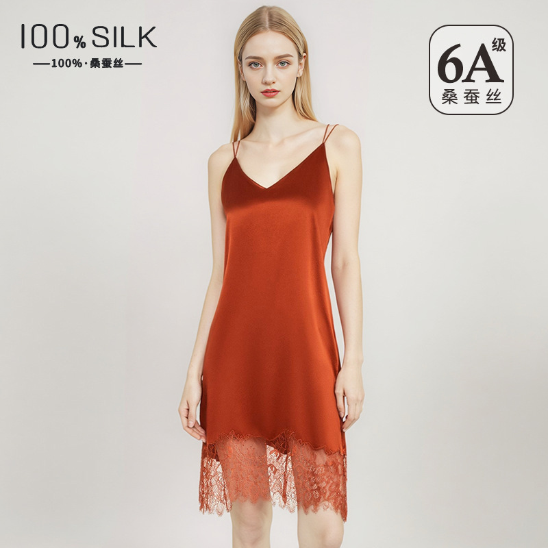 Sexy Ice Silk Slip Dress Women - огляд і ціна Lace Dress