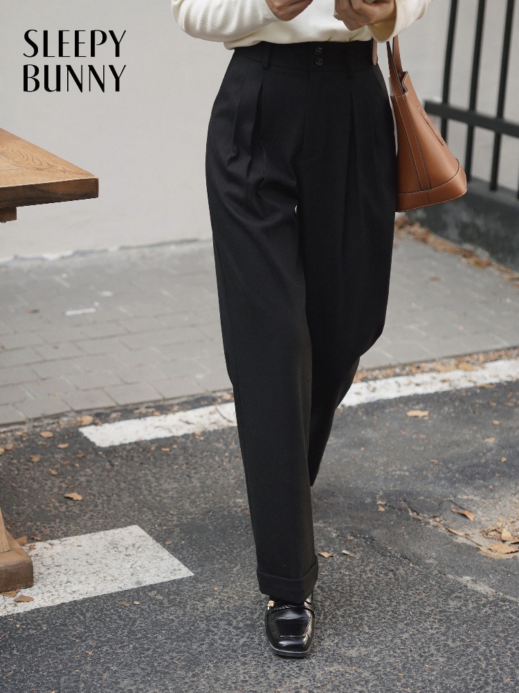High Waist Wool-Like Trousers  - огляд і ціна Tailored Trouser Wide