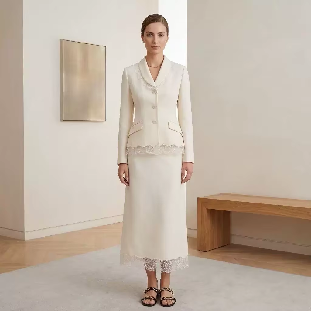 Luxury Wool Silk Blend Skirt S - огляд і ціна Formal Skirt